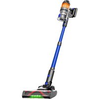 COTIAR R11 Cordless Vacuum Cleaners for Home, 500W 50Kpa Suction Lightweight Vacuum, 60-Min Runtime LED Display 3 HEPA Filters Blue