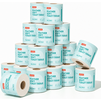 Ochama Feather-Soft Toilet Paper, 5-Layer Thickened Core Roll, 200 g*27 Rolls, Family Pack
