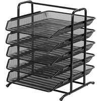 Senhoglb 5 Tier A4 Mesh in Tray,Black, New Year Sale , Top gift picks