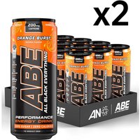 Applied Nutrition ABE Energy Drink Orange Burst Flavour - 12 x 330ml (2 Packs)