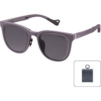 Beneunder Boston Frame Original Color Foldable Sunglasses FD01h - Matzwartgrijs frame + paarsgrijze lenzen - F (One Size)