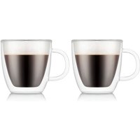 Bodum Bistro Set of 2 - 150ml - Espresso Cup Set - Double Walled Thermo Glasses