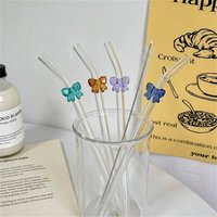 Huacan high borosilicate high-temperature resistant and environmentally friendly straw creative bow straw