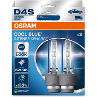 OSRAM XENARC® COOL BLUE® INTENSE D4S, +150% meer licht, tot 6.200K, xenon koplamp, LED-look, 2 lampen