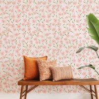 Murgall Woven Flowers Peel and Stick Wallpaper 44x305cm 1 Roll
