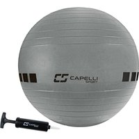 Capelli Sport 65 cm fitnessbal en yogabal voor fitness, balans, stabiliteit of zwangere vrouwen, coretrainingsbal voor de sportschool, fysiotherapie, yogabalstoel voor kantoor, antislip en barstbestendig