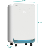ecoair DC12 MK3 Compressor Dehumidifier – 12 Litres/Day Extraction, 2L Tank, Humidistat Control, Energy Efficient – White