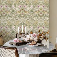 Murgall Zelfklevend Behang met Aardbeivogelprint Wit 44x508cm 1 Rol