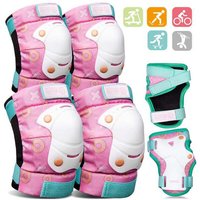 OutdoorMaster Kids Elbow & Knee Pads Pink M