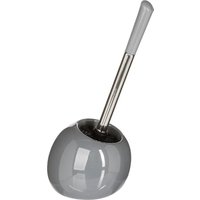 5five Toiletborstel met stenen houder - Grijs, 34,8 cm