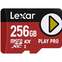 Lexar PLAY PRO MicroSDXC Express Card 256GB, up to 900MB/s Read, 600MB/s Write, Gaming-Optimized, A2, 4K, High-Speed Micro SD Memory Card for Handheld Consoles, Switch, Portable Gaming Device