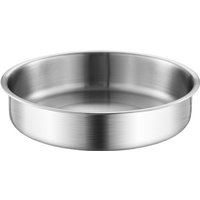 Maxcook 16cm/6.3inch 304Stainless steel dish Deepened palte Non-toxic Unbreakable Metal Dishes Plates