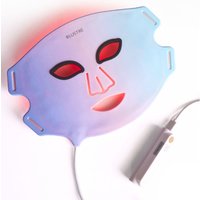 LUSTRE Revive LED Face Mask, Dual Red & Blue Light Therapy Anti-Ageing Acne Treatment, Flexible Silicone, Rechargeable, White