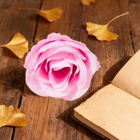 Wei’s Moment 20Pcs Artificial Flowers Roses, Real Touch Foam Roses, Fake Flowers Rose for DIY Wedding Bridal Bouquets Baby Shower Table Centerpieces Home Decorations, Cream Pink