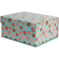 RHS Tropical Design Cardboard Storage Box Small