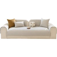 Ochama Kussensloop voor Sofakussenset, kussenbeschermer, antislip kussenhoes, 45×45 cm - Beige