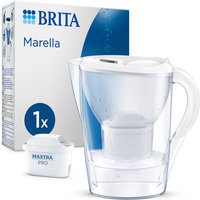 BRITA Water Filter Jug Marella White (2.4L) Incl. 1x Maxtra Pro Pure Performance Filter Cartridge