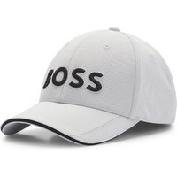 Boss Knitted-piqué Six-panel Cap with Embroidered Logo - Light Beige
