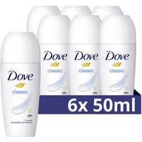 Dove Roll-on Deodorant Dames Classic - 6 x 50 ml (6-pack)