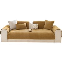 ochama Single Piece Sofa Cover for Armrest, sofa protector, non-slip couch cover, 90×90cm - Khaki
