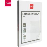 Deli Laminatiezakken, Documentbeschermingsmaterialen, Brief-formaat, Transparant, 1-stuks