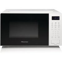 Hisense Digital Solo Microwave Oven, 700 W, 20 L, White - Auto Defrost, 9 Cook Menus, H20MOWS4UK