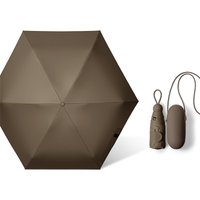 Beneunder 5-Fold Black Capsule Sun Umbrella BM01d - Walnut Wood