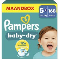 Pampers Baby-Dry Luiers Maat 5+ – Maandbox 168 Luiers