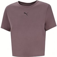 Puma Women's Tad Essentialsential Baby Tee - Raisin