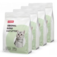 Ochama 4-in-1 Mixed Cat Litter, 2.6kg x 4 Packs, Bentonite & Tofu Material, Deodorising & Low-Dust