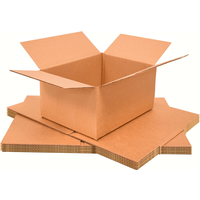 Triplast Single Wall Cardboard Boxes 8x6x4" Brown Pack of 25
