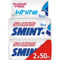 Smint wit pepermunt - 2 x 50 stuks