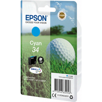 Epson Golf ball enkelverpakking cyaan 34 DURABrite Ultra inkt