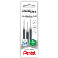 Pentel EnerGel Refill 0.7mm Green Pack of 3