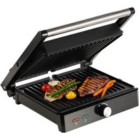 ochama Multifunctionele Contactgrill 2000W, Elektrische Grill, Steakgrill Tosti-ijzer Paninigrill, Dubbelzijdige Verwarming voor Thuis, Voedselveilige Antiaanbaklaag, 28×22cm Grote Bakplaat
