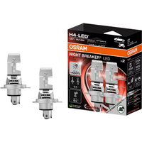 OSRAM NIGHT BREAKER LED SPEED H4, 450% meer licht, 6000K, 12 V, met wegtoelating, snelle installatie, geen mechanische accessoires nodig