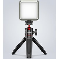 Video Licht RGB, ULANZI VL49 LED-videolamp met 2000 mAh-accu, kleine dimbare cameralamp 2500K-9500K, magneet aan de achterkant, compacte fotolamp voor macro-opnames, productfotografie en YouTube-vlogs