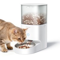 homerunPET - Pet Feeder - Stainless Steel 304 Bowl - Mobile App Control,6-Month Battery Life,Triple Freshness Lock