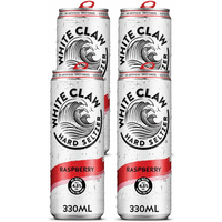 White Claw Hard Seltzer Framboos – 4 x 330 ml