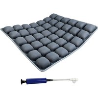 JORDAN&JUDY Inflatable Seat Cushion with Pump,Pressure-Relief Air Cushion for Home,Car & Office,Grey