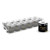 C&S toiletpapier, 140 g, 4-laags, 12 rollen, zacht, stevig, huishoudelijke basisbehoefte