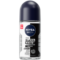 Nivea Men Black & White Invisible Original Deodorant Roller 50 ml
