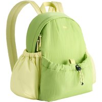 Beneunder LC183, Uitschuifbare Rugzak 10 L, Waterdichte en Lichtgewicht Reistas met Vergrootbare Inhoud, Spatbestendig & Verborgen Vakken voor Woon-werkverkeer/Wandelen, Unisex Essentials, Groen-Geel, F