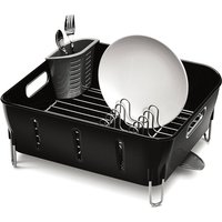 Simplehuman Compact Dishrack, Black Plastic