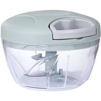 Food Manual Green Chopper Vegetable Processor Quick Pull With Blades