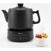 IAGREEA 4.5L Split Electric Herbal Decoction Pot, 600W Programmable Herbal Tea Maker with 24H Delay Timer & Auto Keep Warm, Food-Grade Glazed Ceramic Herbal Brewer Kettle, 4 Preset Modes & Adjustable Water Level, Hands-Free Medicine Cooker for Tonic Soup, Wellness Infusion, Home Family & Elderly Use, Easy Clean & Thermal Shock Resistant JYC4556