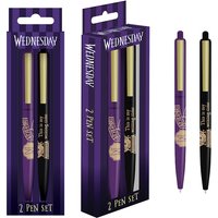 Wednesday Nevermore Pen Set 2Pk