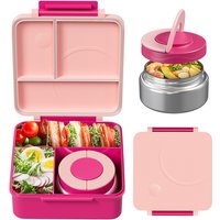 Meoky 54oz Single-Latch Divided Lunch Box -Pink, New Year Sale , Top gift picks