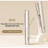 Lena 48 million negative ion curling iron 3D floating panel adjustable temperature control dual use 43w straight plate clamp