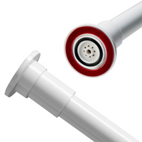 Croydex Shower Curtain Rod Stick n Lock™ Telescopic White 110-260cm